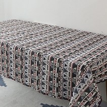 판더코리아 캠핑 테이블보 new 트라이앵글, 화이트그레이, 90 x 140 cm