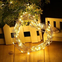 지아이비 LED 와이어 파티 캠핑전구 건전지형 모음 LED 30구 와이어전구 USB형 2p, 전구색