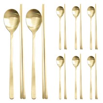 해모 디오스 티타늄 수저 8벌세트, 골드, 숟가락 8p + 젓가락 8p