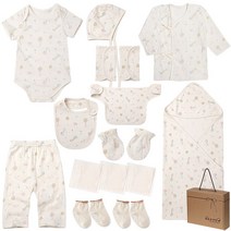 위드오가닉 유아용 토끼해 출산용품 15종  쇼핑백 선물세트
