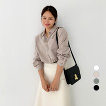 바블링브룩 여성용 피치 오버핏 셔츠 남방