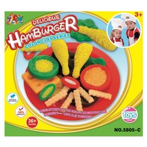 하늘썬별 딜리셔스 후라이드 치킨 도우 점토놀이 yiqis5805c, 1kg, 랜덤발송