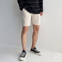 머시따 남성용 스트링 밴딩 린넨 반바지