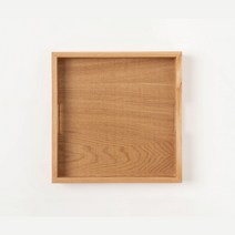 쓰임 내츄럴원목 우드 트레이, 혼합색상