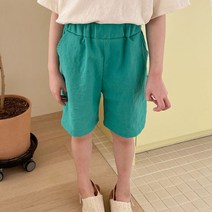 미니달콩 아동용 컬러 린넨 5부 반바지