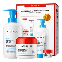 아토팜 유아 엠엘이 크림 160ml + 8ml + 탑투토 워시 460ml + 20ml 세트, 1세트