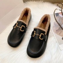 라운드 인조 안감 로 신 단화 PRDS172