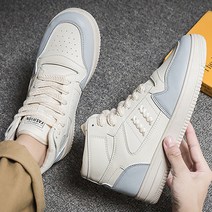 뮤베아 남성용 스코프어스 스티치 하이탑 스니커즈 MS459