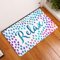 빈테리어 모던한 레터링 바닥 발매트, 07