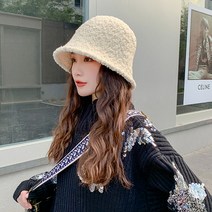 두발로 뽀글이 울 니트 벙거지