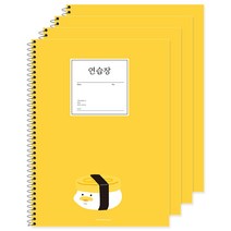 포포팬시 2000 뚱오리 연습장, 노랑, 4개