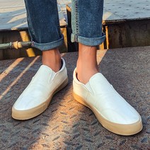 남성용 페이크레더 스티치 슬립온 AMR9002