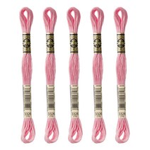 브랜드얀 DMC 자수실 25번사 5p, 3326번, 8m, 5개