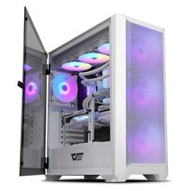 다크프래쉬 DLX23 NEO MESH RGB 강화유리 미들타워 화이트