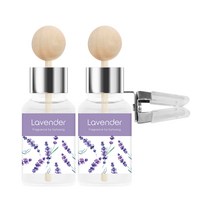 오도르 클립형 차량용 디퓨저 17ml, 2개, 라벤더