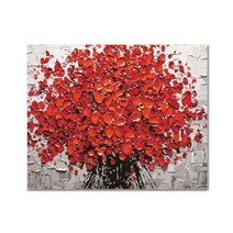 아디코 DIY 보석십자수 붉은 꽃다발 50 x 40 cm BG01, 혼합색상, 1개