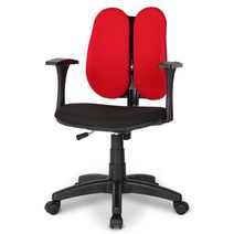 엔젤A 노헤드 책상의자 패브릭, 레드