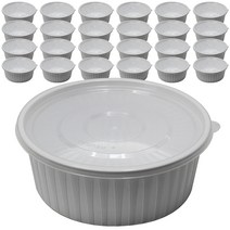 탕 용기 + 뚜껑 소 2200ml, 1개입, 25개