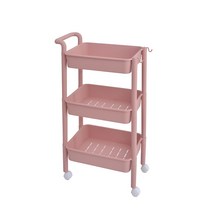 쑤토어 미용실 츄레이 메이크업 트레이 3층, 03 핑크