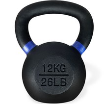 비핏 프리미엄 무쇠 케틀벨, 블랙 + 블루, 12kg, 1개