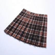 안다로미 윈터헤비체크 미니 스커트