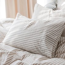 멜란워싱 스트라이프 베개커버