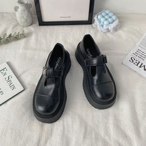 여성용 레트로 볼드버클 단화 GH14_RD_1868