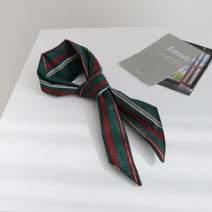 바비수 덴지 코튼 스트라이프 타이 스카프