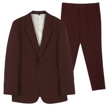 언탭트 남성용 베이직핏 아웃포켓 투버튼 정장수트 팬츠 세트