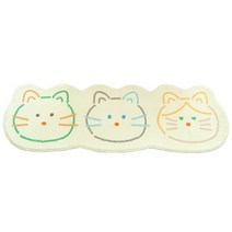 모어모어 고양이 롱 발매트, 화이트