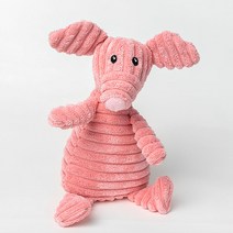 코듀로이 인형 강아지 터그 장난감, 돼지, 1개