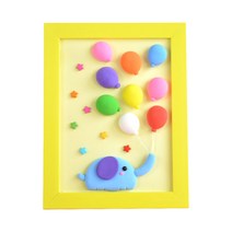 아디코 클레이액자 DIY 만들기 풍선과코끼리, 혼합색상