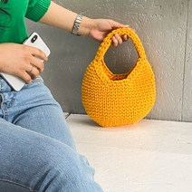 야나 에밀리 에그백 DIY 패키지, 감귤(실), 랜덤발송(부자재), 1세트