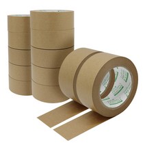 스테이그린 크라프트 종이 박스테이프 48mm x 40m, 브라운, 12개