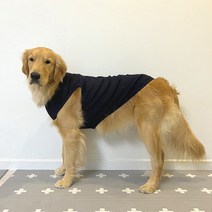 도기스타 중대형견 쫀쫀 민소매 티셔츠, 네이비