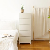 라이피스트 플라스틱 서랍장 5단 일반형, 샌드베이지