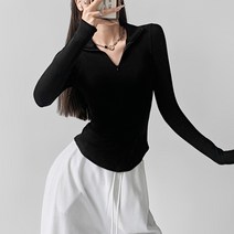 모네타 여성용 스트릿 슬림핏 반집업 상의