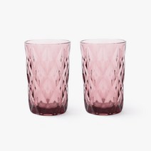쓰임 티만티 워터 글라스 잔 350ml, 클리어 와인, 2개