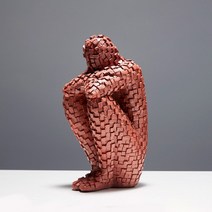 TCR 조각 추상 휴먼 오브제, 레드