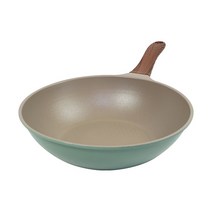 키친아트 본 우드 파스텔민트 다이아 궁중팬, 24 cm, 1개