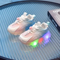 유블리 아동용 발광 LED 어글리 반짝레니 운동화