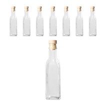 롱투명사각 오일병 코르크우드, 8개, 200ml