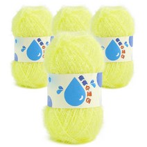 쎄비 촉촉 수세미 뜨개실 4p, 81 레몬에이드, 345m