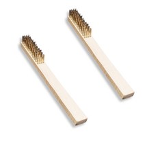 월드크린 나무자루 철 브러쉬 솔 특대형, 혼합색상, 2개