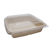 펄프 정사각 일회용 트레이 1400ml, 1개, 75개입