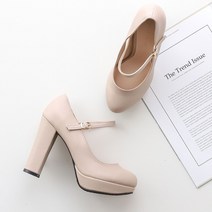 멜팅나인 여성용 가보시 메리제인 펌프스 11cm