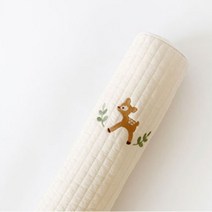 돗투돗 유아용 100수 누빔 자수 바디필로우, 돗밤비