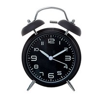 원형 모던 알람시계, 무광블랙
