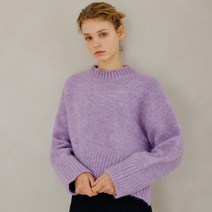 LOOKAST 여성용 보카시 라운드넥 니트