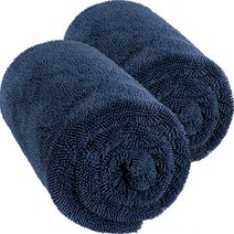 돌비웨이 양면 트위스트 드라잉타월 특대형 900 x 820 mm, 남색, 2개